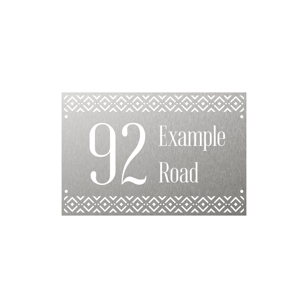House Number Patterns House number - Traditional African Pattern 01 – Renewed House Numbers