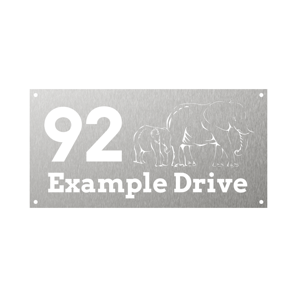House Number Elephant Renewed House Numbers house-number-elephant-renewed-house-numbers